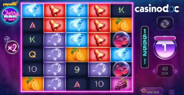 Rouleaux de paiement sur Cherry Pop