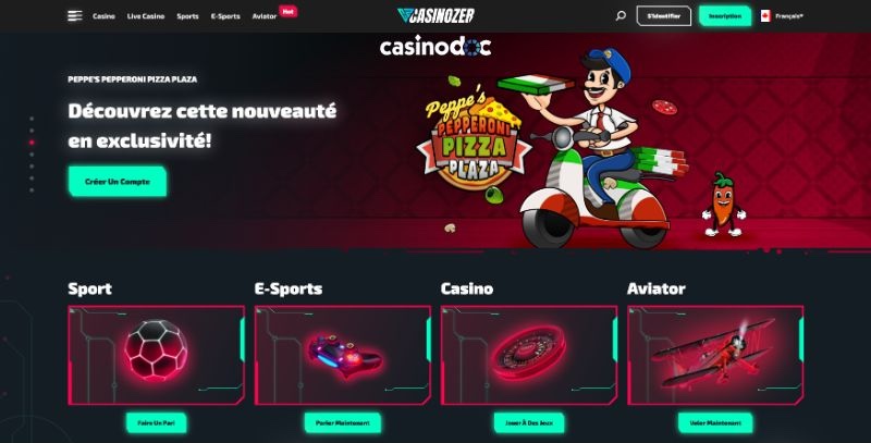 accueil casinozer