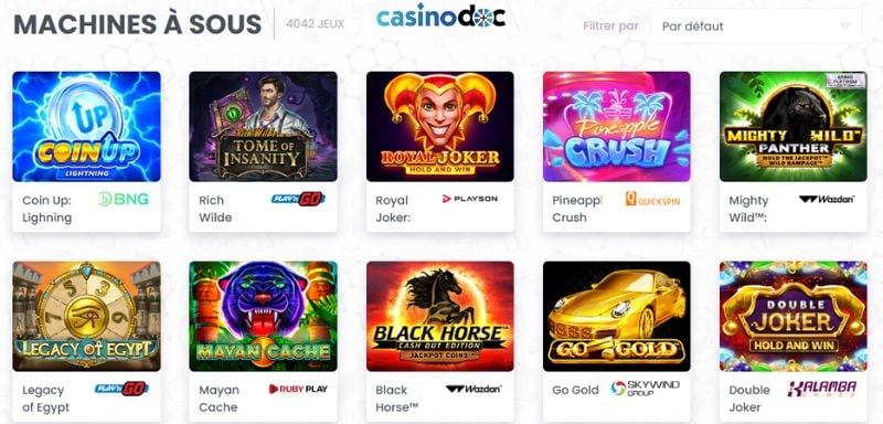 machines à sous madnix casino