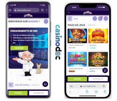 madnix casino sur mobiles