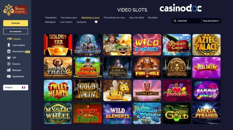 machines à sous montecryptos casino