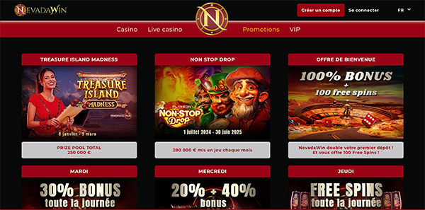 autres promotions nevadawin