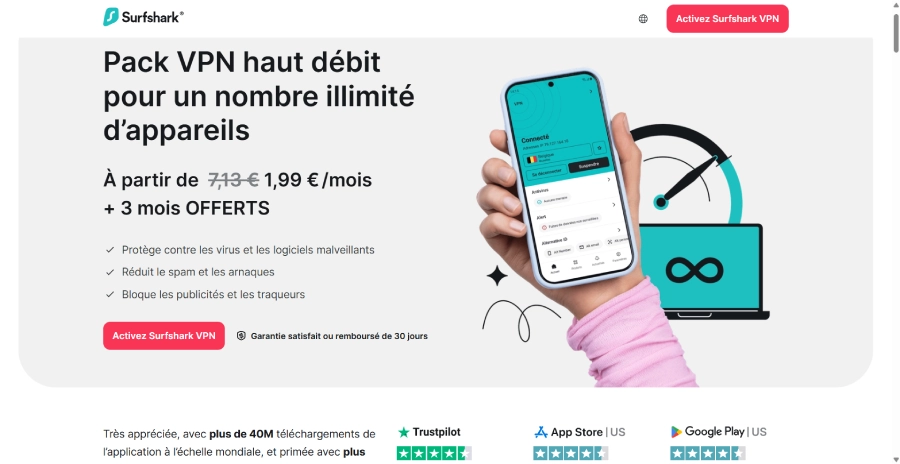 surfshark meilleurs vpn casino en ligne