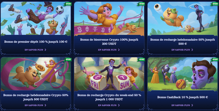 Offres promotionnelles additionnels du casino casombie