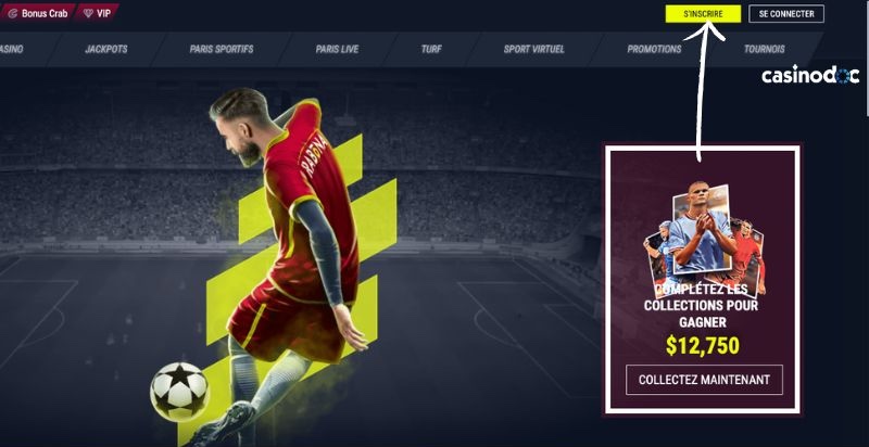 inscription étape 1 rabona casino