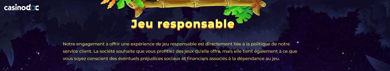 jeu responsable Wazamba