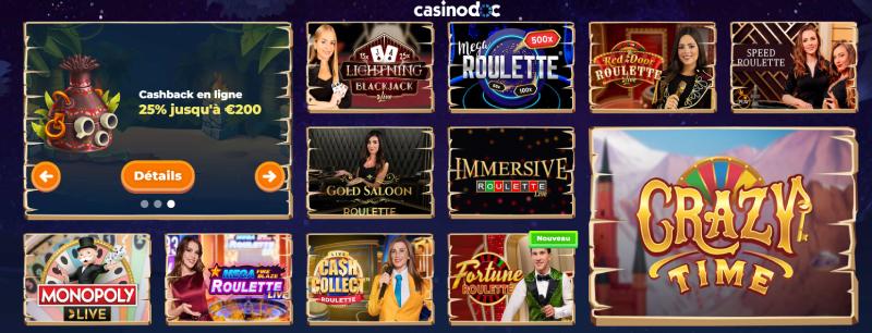 live casino Wazamba