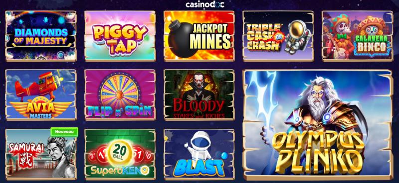 mini jeux casino Wazamba