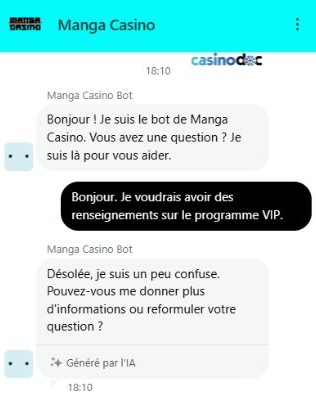 service client manga casino