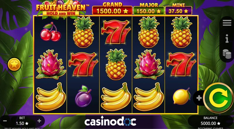 Fruit Heaven Hold and Win Slot