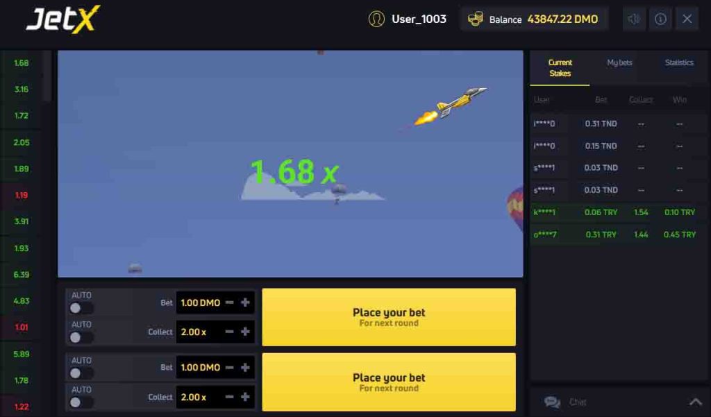 JetX le jeu de crash casino