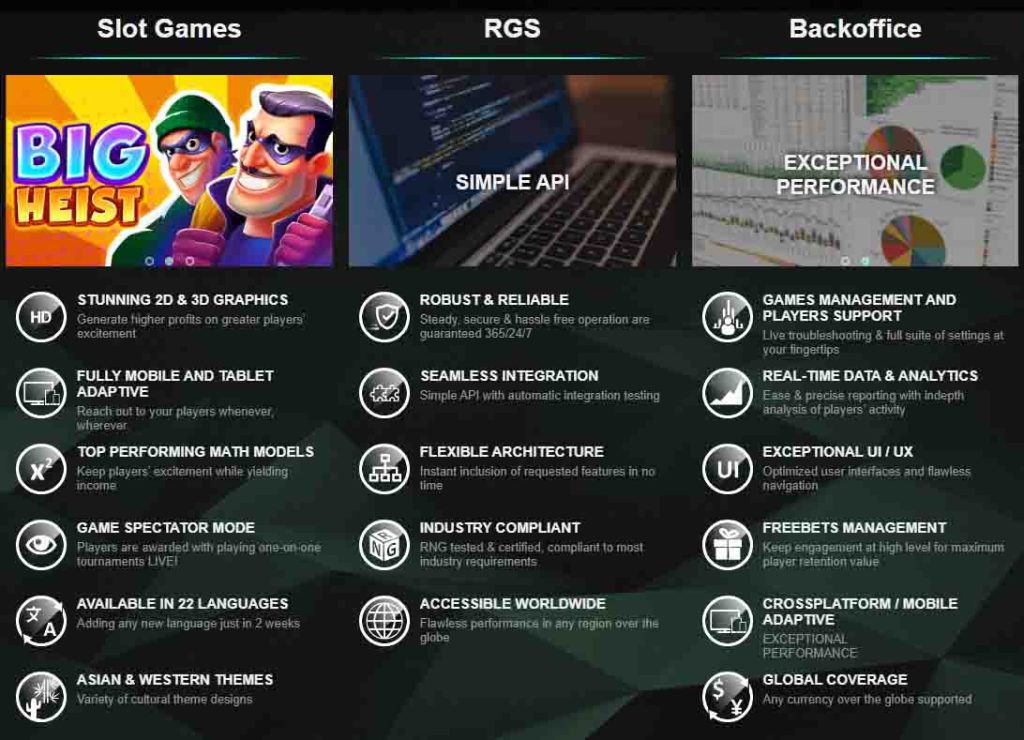 qualités des jeux de booongo