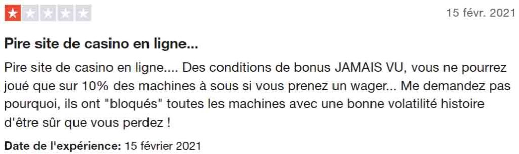 Avis d'utilisateur sur Mystake