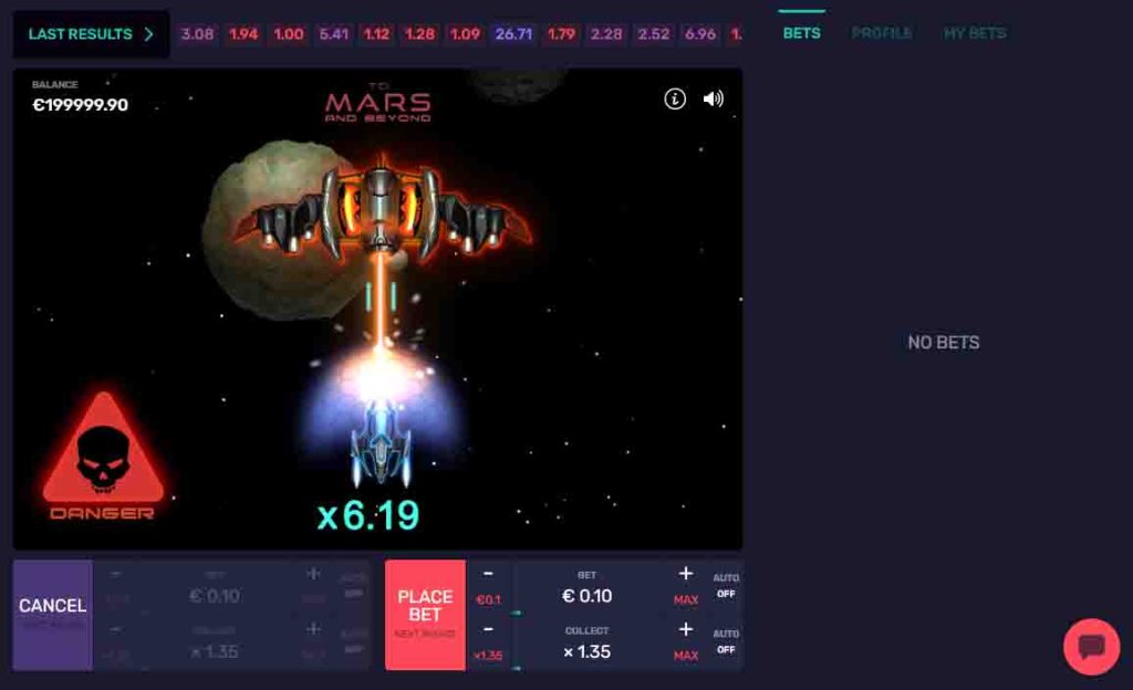 Le jeu de crash : to mars and beyond