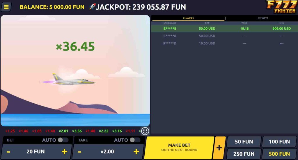 F 777 fighter jeu