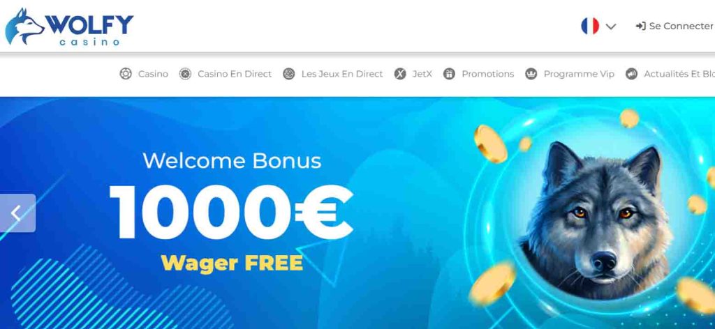bonus de bienvenue wolfy casino