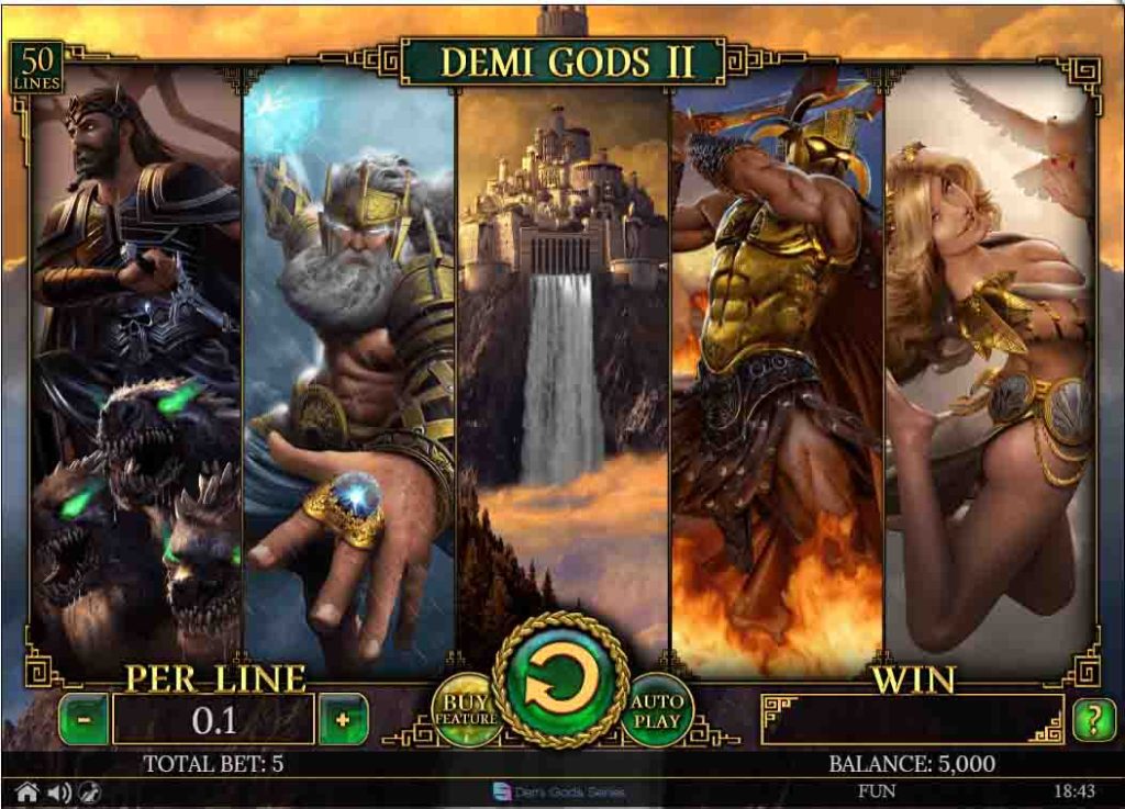 interface de jeu demi Gods 2