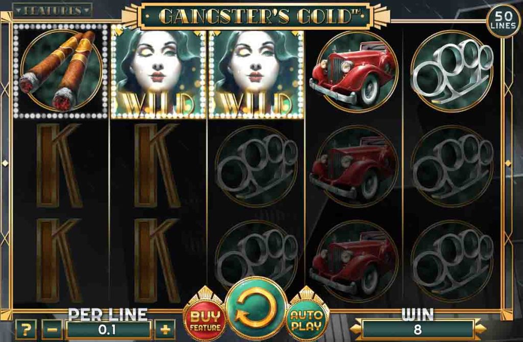 interface de jeu gangster's gold