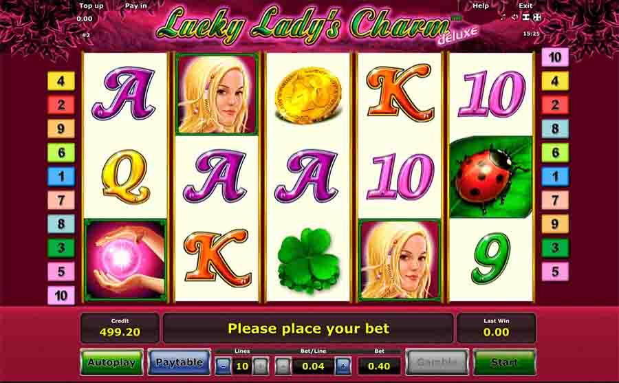 machine a sous novomatic Lady's Luck Charm