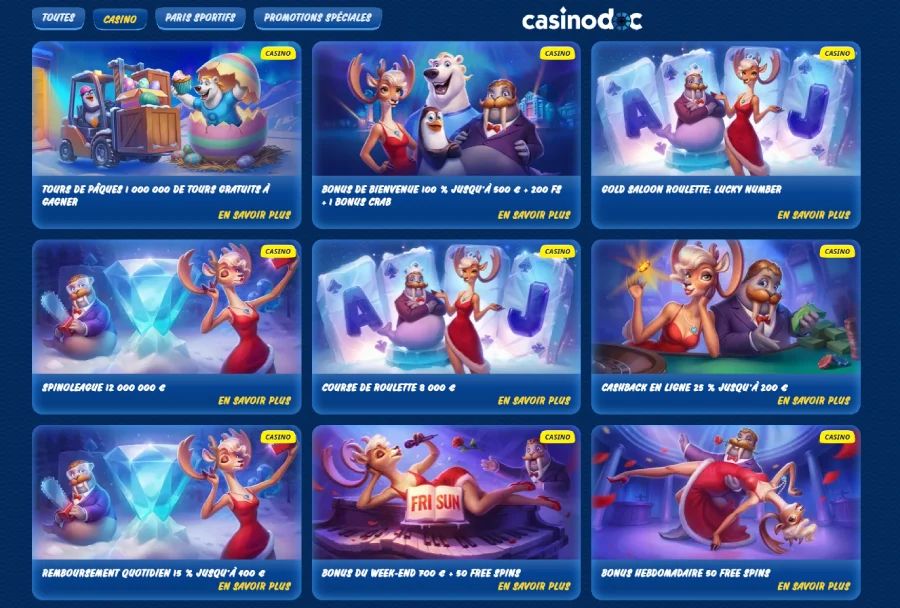 autres promotions sur sg casino