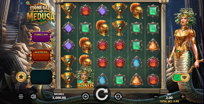 jeu stone gaze of medusa stakelogic