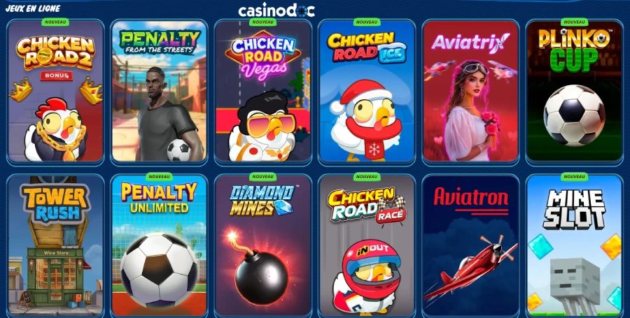 mini-jeux sur sg casino