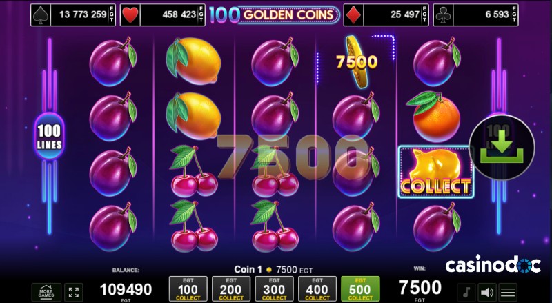 100 Golden Coins Slot