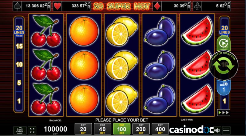 20 Super Hot Slot