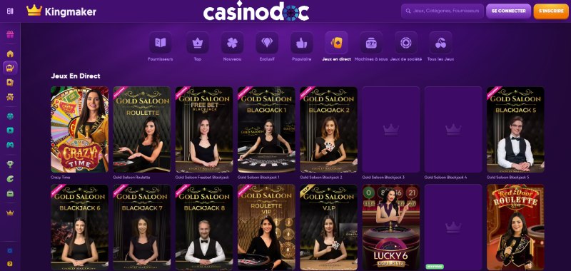 Jeux live Kingmaker