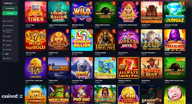 jeux lucky elf casino