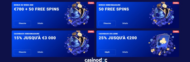 Autres promotions Frumzi Casino