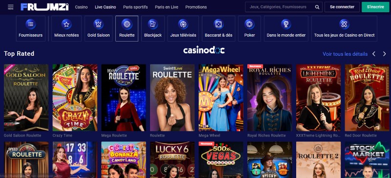 Live Casino Frumzi Casino