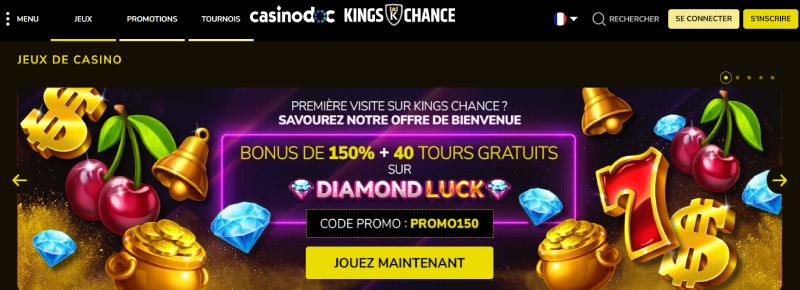 Bonus en argent réel Kings Chance