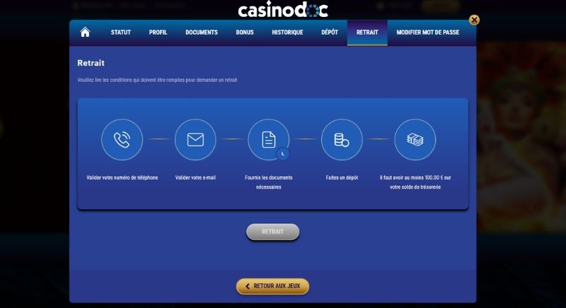 atlantis slots retrait
