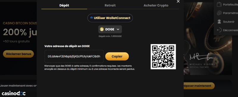 Dépôt Lucky Block Casino