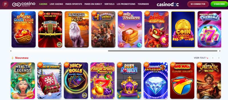 Jeux Casino Infinity