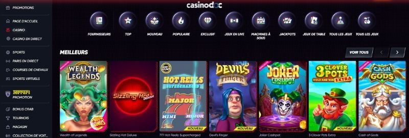 jeux sur quickwin casino