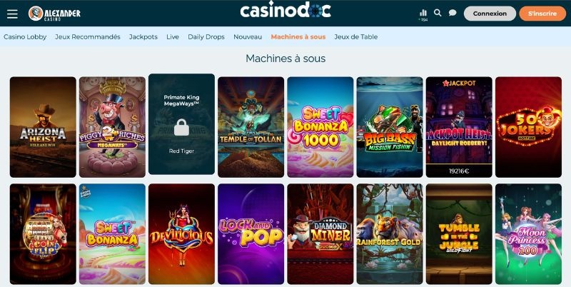 machines à sous casino Alexander