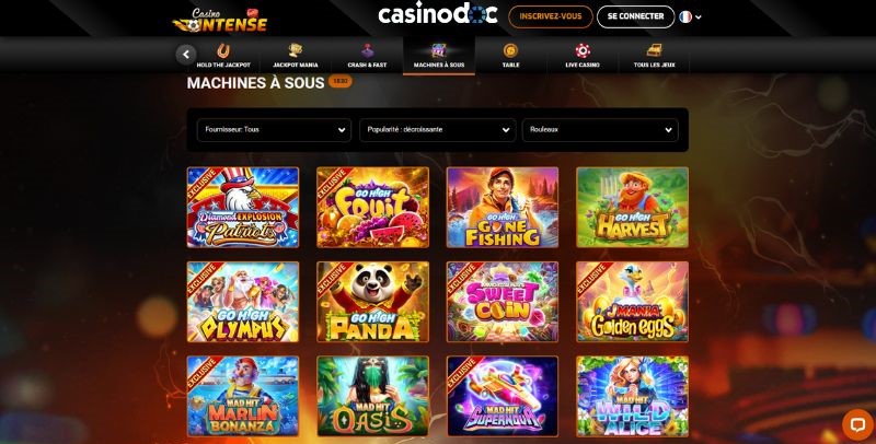 machines à sous casino intense