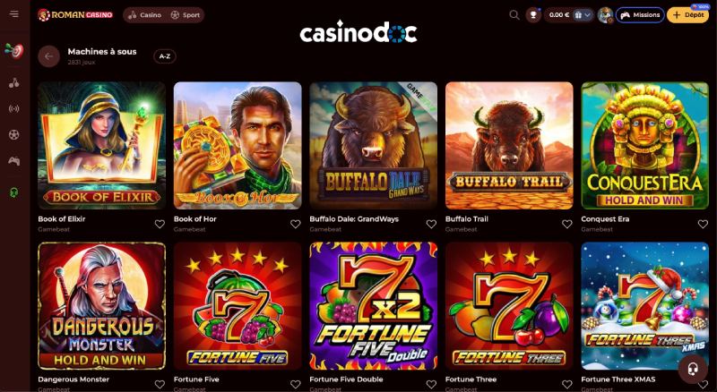 Machines à sous Roman Casino