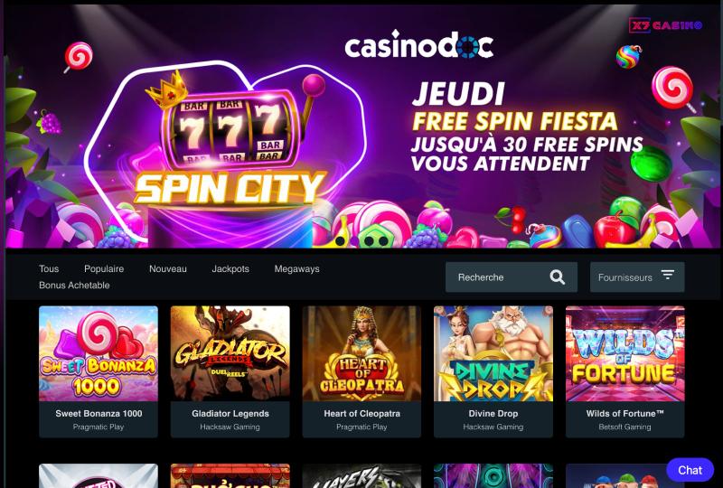 X7 casino jeux