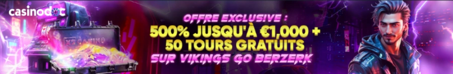 bannière bonus de bienvenue X7 casino