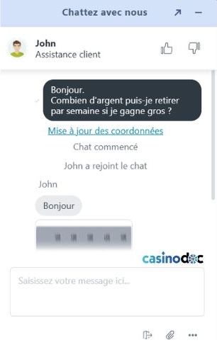 service client betriot casino