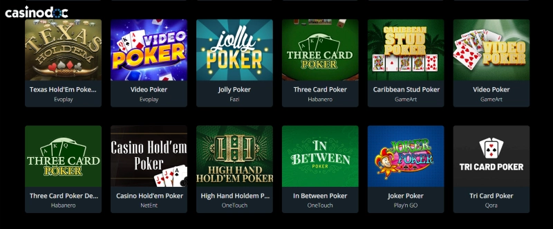 section jeux de table X7 casino