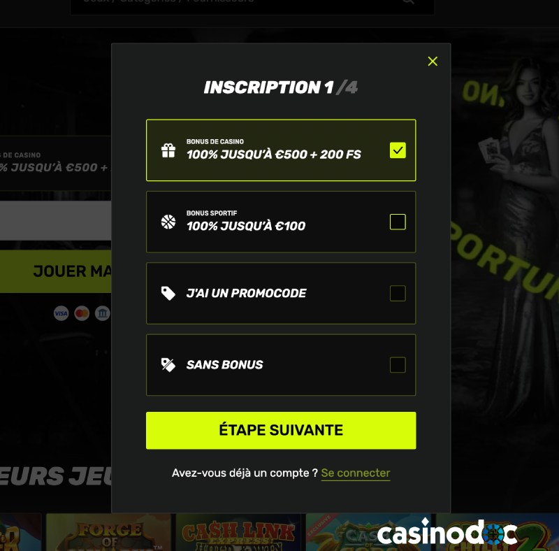 Inscription Sportuna Casino 2