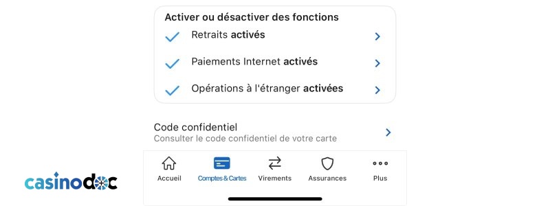 Mastercard configurée pour Paiements en ligne