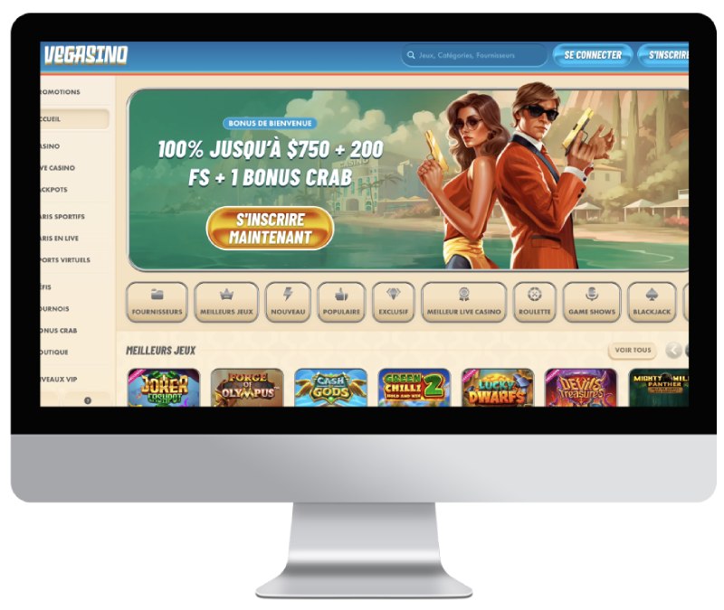 Vegasino sur Ordinateur