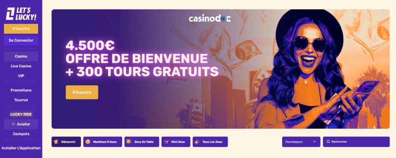 Inscription Lets Lucky Casino