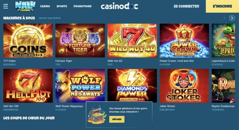 inscrire Nalu Casino