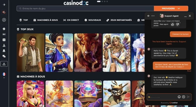 service client cusco casino